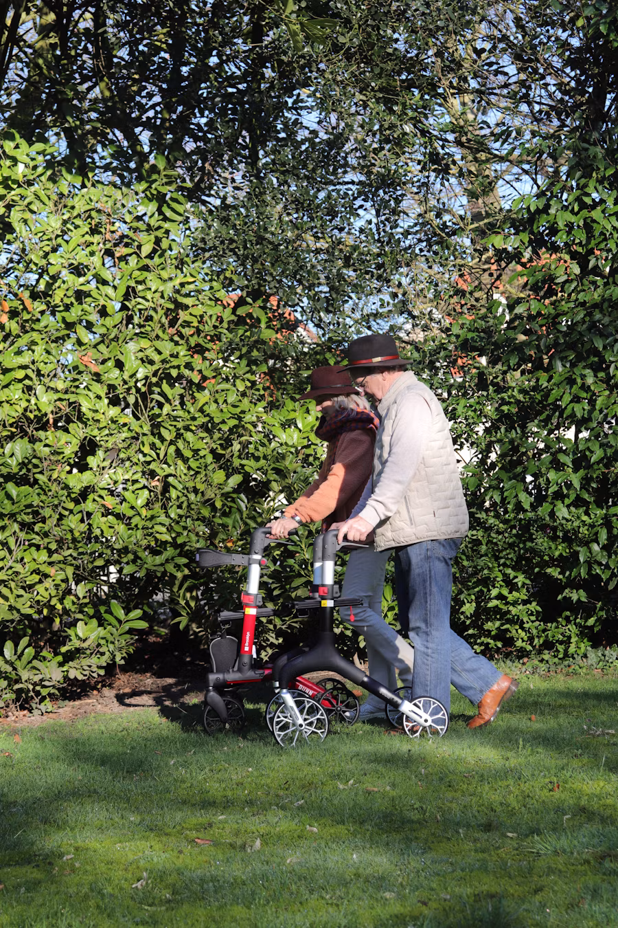 Residents enjoying the garden at Nardos Place